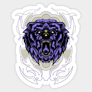 Geometric Bear Sticker